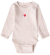 That's Mine Romper l/s - Rib - Perfect Pale - Thats Mine - 62 - Rompers Lange Mouw