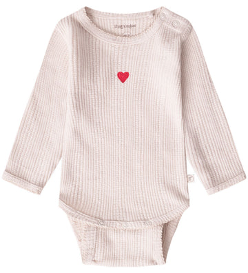 That's Mine Romper l/s - Rib - Perfect Pale - Thats Mine - 62 - Rompers Lange Mouw