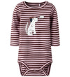Name It Romper l/s - NbfKilas - Bleached Mauve/Andorra m. Print - Name It - 50 - Rompers Lange Mouw