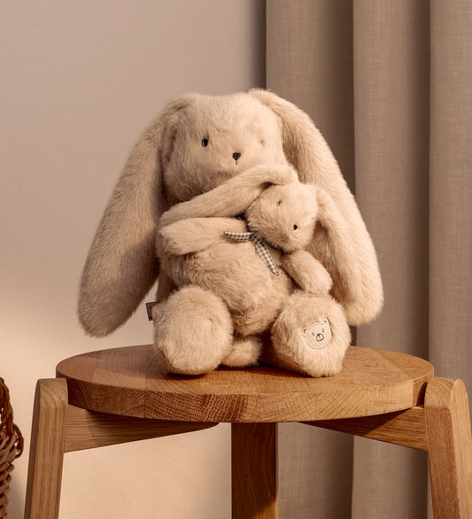 Liewood Knuffel - Berto Mama & Ik Rabbit - Mist - Liewood - OneSize - Knuffels