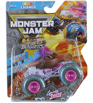 Monster Jam Truck - 1:64 - Kleurverandering - Sparkle Smash - Monster Jam - OneSize - Auto´s