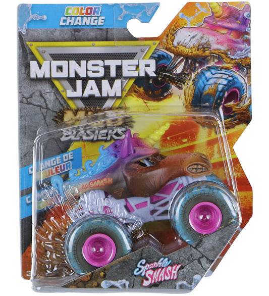 Monster Jam Truck - 1:64 - Kleurverandering - Sparkle Smash - Monster Jam - OneSize - Auto´s