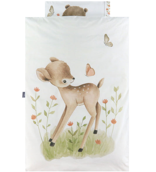 Nørgaard Madsens Beddengoed - Baby - Wit m. Bambi - Nørgaard Madsens - Baby - Beddengoed - Baby