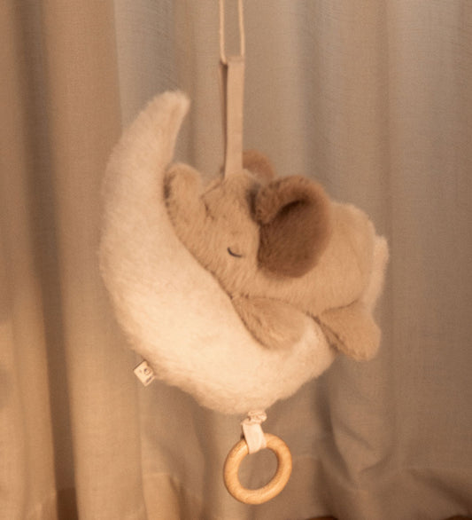 Liewood Muziekmobiel - Mandy Baby Elephant - Mist/Sandy - Liewood - OneSize - Muziekmobielen