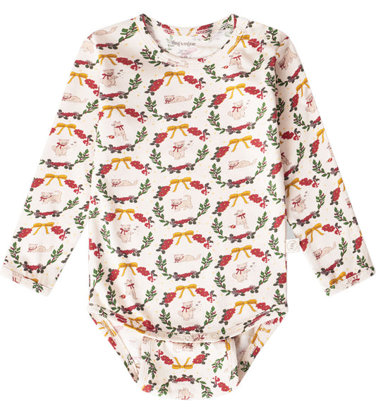 That's Mine Romper l/s - Ellis - Kerstkrans - Thats Mine - 74 - Rompers Lange Mouw