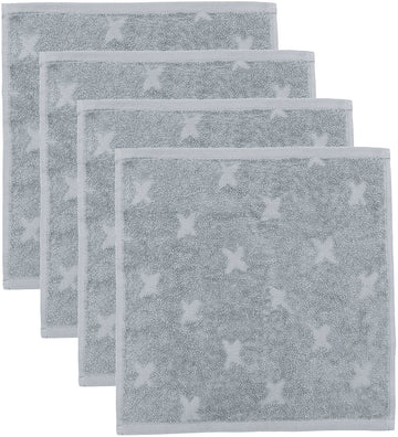 Müsli Washanden - 4-pack - Jasmin Blue - Müsli - OneSize - Washandjes