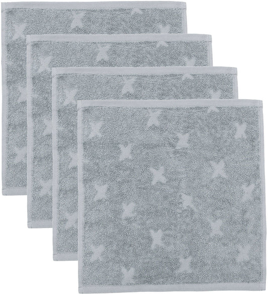 Müsli Washanden - 4-pack - Jasmin Blue - Müsli - OneSize - Washandjes