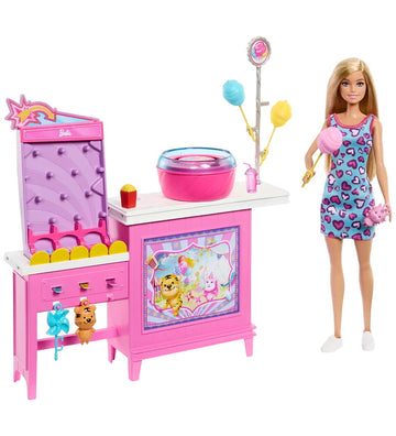 Barbie Pop - 30 cm - Mysteries Cotton Candy & Games Speelset - Barbie - OneSize - Poppen