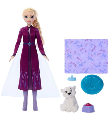 Disney Frozen Pop - 30 cm - Elsa + Baby Bear - Disney Frozen - OneSize - Poppen