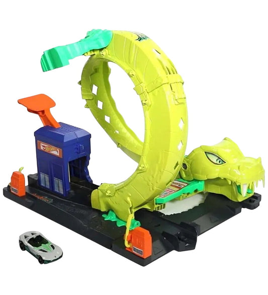 Hot Wheels Racebaan - Snake Spiral Attack - Hot Wheels - OneSize - Racebanen