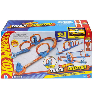 Hot Wheels Racebaan - Track Maker Triple Loop Frenzy - Hot Wheels - OneSize - Racebanen