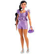 Barbie Pop - 30 cm - Deluxe Stijl Purple Shorts Indiaas - Barbie - OneSize - Poppen