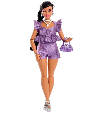 Barbie Pop - 30 cm - Deluxe Stijl Purple Shorts Indiaas - Barbie - OneSize - Poppen