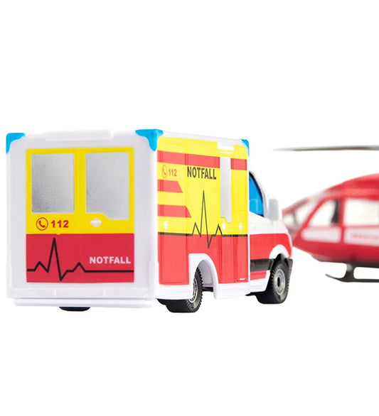 Siku Ambulance en Helikopter - Mercedes-Benz Redding & Helicopte - Siku - OneSize - Auto´s