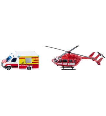 Siku Ambulance en Helikopter - Mercedes-Benz Redding & Helicopte - Siku - OneSize - Auto´s