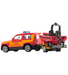 Siku Auto m. Boot - Land Rover Defender m. Boot - Rood/Geel - Siku - OneSize - Auto´s