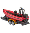 Siku Auto m. Boot - Land Rover Defender m. Boot - Rood/Geel - Siku - OneSize - Auto´s