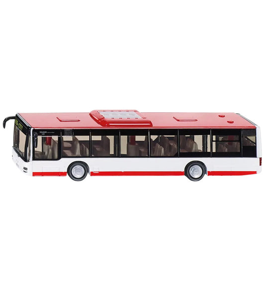 Siku Bus - MAN Leeuwen City Stadtbus - 1:50 - Rood/Wit/Zwart - Siku - OneSize - Auto´s