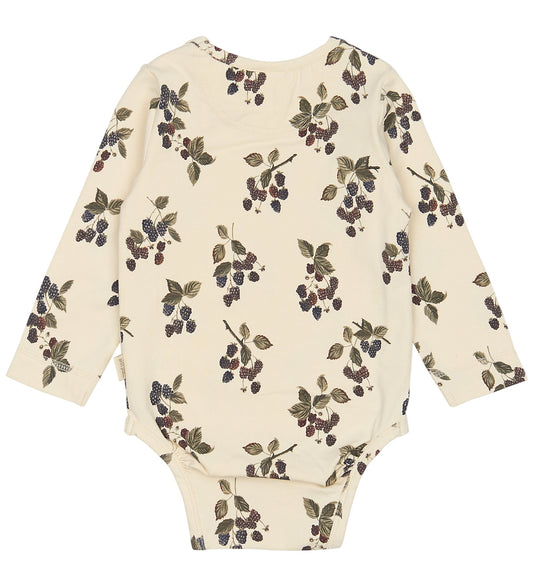 Petit Piao Romper l/s - Black Berry - Petit Piao - 74 - Rompers Lange Mouw