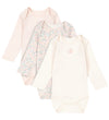 Fanga Fontana Rompers l/s - Fio - 3-pack - Prato Fiori - Fanga Fontana - 18 mnd - Rompers Lange Mouw