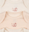 Fanga Fontana Rompers l/s - Fio - 3-pack - Blush Mix - Fanga Fontana - 0-1 mnd - Rompers Lange Mouw