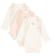 Fanga Fontana Rompers l/s - Fio - 3-pack - Blush Mix - Fanga Fontana - 0-1 mnd - Rompers Lange Mouw