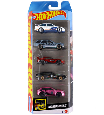 Hot Wheels Auto's - 5-pack - NightBurnerz - Hot Wheels - OneSize - Auto´s