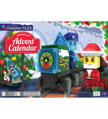 Magna-Tiles Kerstkalender - 34 Onderdelen - MicroMAGS - Magna-Tiles - OneSize - Magnetisch speelgoed