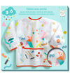 Djeco Schort - Stickers Eend Potloden - Djeco - OneSize - Schorten