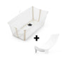 Badset Stokke® Flexi Bath® Bundle Transparent Sandy Beige