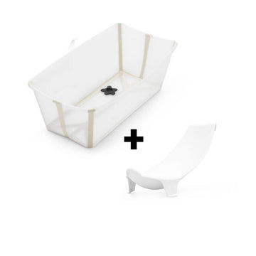 Badset Stokke® Flexi Bath® Bundle Transparent Sandy Beige