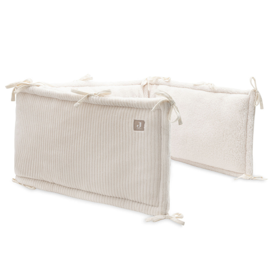 Boxbumper Jollein Cloudy 180x30 cm Rib Oatmeal