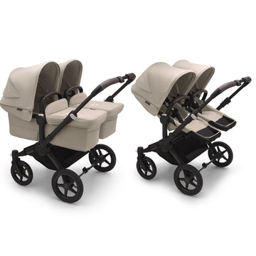 Bugaboo Donkey5 Twin Kinderwagen – Black/Desert Taupe