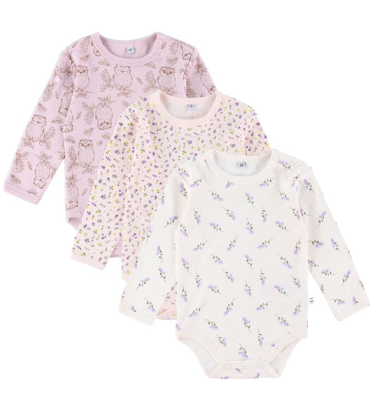 Pippi Romper - 1 st. - Assorti - l/s - Patroon - Pippi Baby - 50 - Rompers Lange Mouw