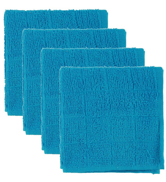 Pippi Washanden - 4-pack - Turkoois - Pippi Baby - OneSize - Washandjes