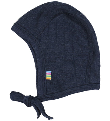 Joha Babymuts - Wol/Zijde - Navy - Joha - 37 cm - Babymutsen