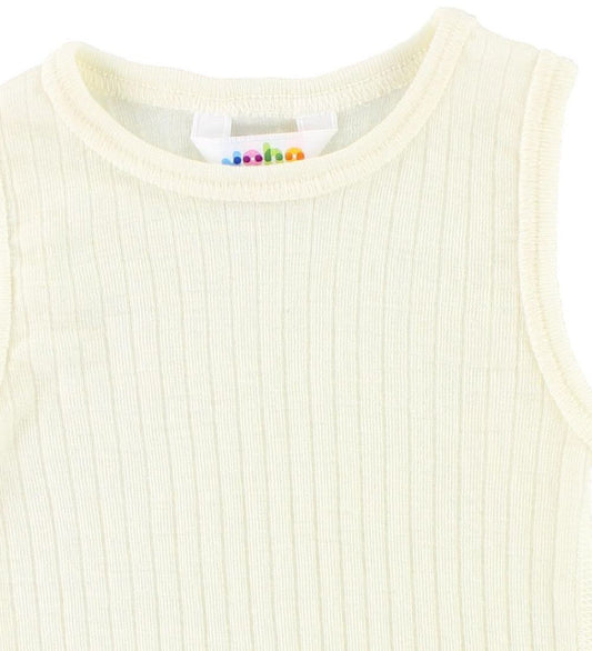 Joha Romper - Wol - mouwloos - Crème - Joha - 110 - Rompers Mouwloos