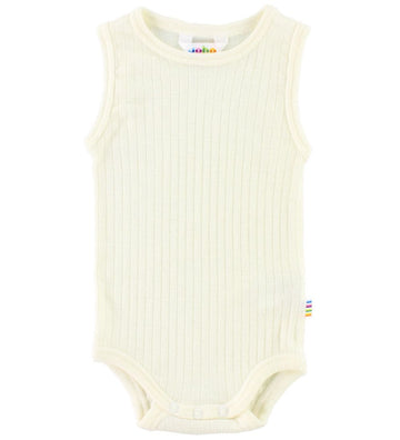 Joha Romper - Wol - mouwloos - Crème - Joha - 110 - Rompers Mouwloos