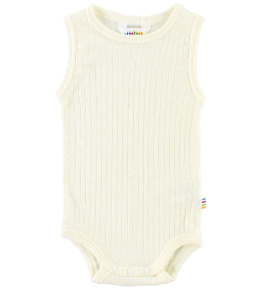 Joha Romper - Wol - mouwloos - Crème - Joha - 110 - Rompers Mouwloos