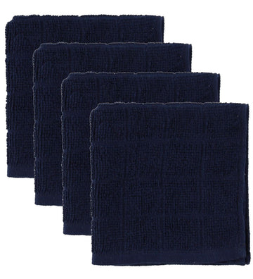 Pippi Washanden - 4-pack - Donker Navy - Pippi Baby - OneSize - Washandjes