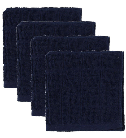 Pippi Washanden - 4-pack - Donker Navy - Pippi Baby - OneSize - Washandjes
