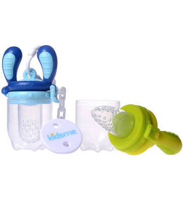 KidsMe Food Feeder - 2-pack - Blauw/Limoen - KidsMe - OneSize - Food Feeders