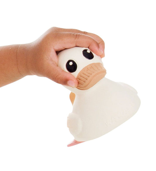 Hevea Rubber Eendje - Kawan Mini - Wit - Hevea - OneSize - Badspeelgoed