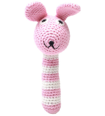 NatureZoo Rammelaar - Mvr. Konijn - Roze/Wit - NatureZoo - OneSize - Ramelaren