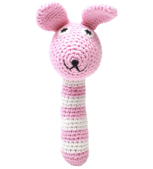NatureZoo Rammelaar - Mvr. Konijn - Roze/Wit - NatureZoo - OneSize - Ramelaren