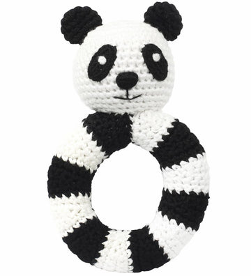 NatureZoo Rammelaar - Rond - Sir Panda - Zwart/Wit - NatureZoo - OneSize - Ramelaren
