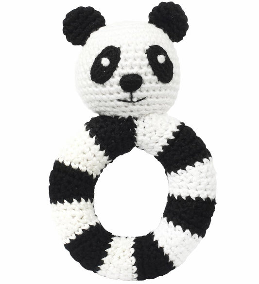 NatureZoo Rammelaar - Rond - Sir Panda - Zwart/Wit - NatureZoo - OneSize - Ramelaren