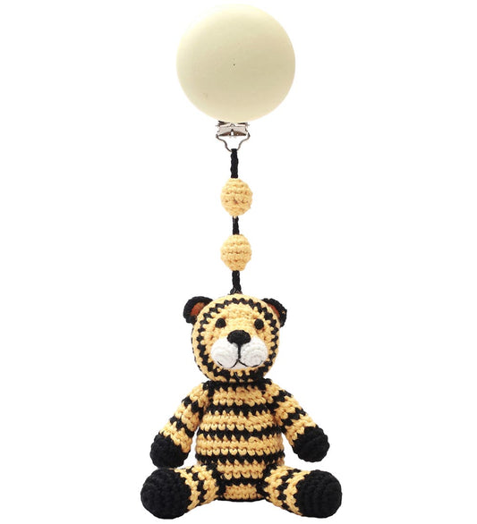 NatureZoo Kinderwagenspanner - Hr. Tijger - Geel/Zwart - NatureZoo - OneSize - Wagenspanner
