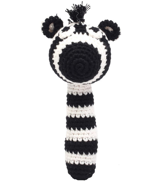 NatureZoo Rammelaar - Hr. Zebra - Zwart/Wit - NatureZoo - OneSize - Ramelaren