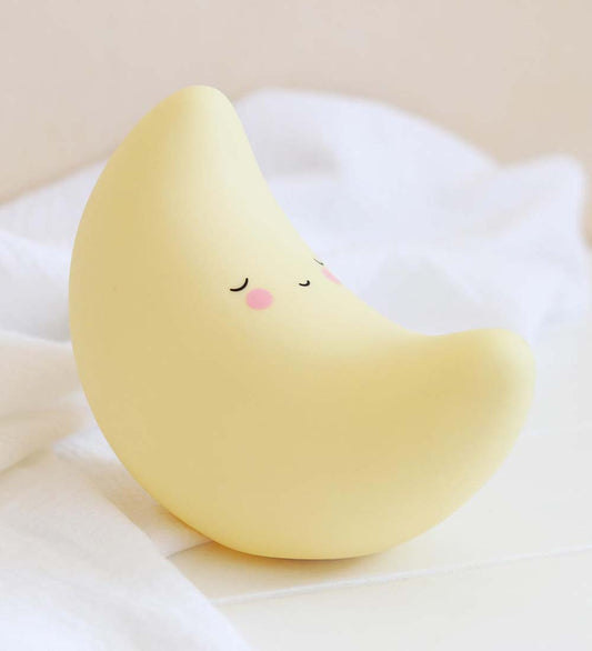 A Little Lovely Company Mini Lamp - 15x9 - Halve Maan - A Little Lovely Company - OneSize - Nachtlampen
